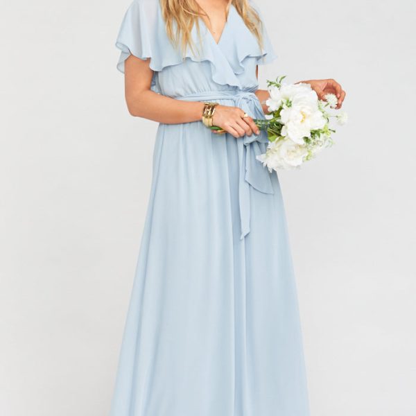Steel Blue Chiffon