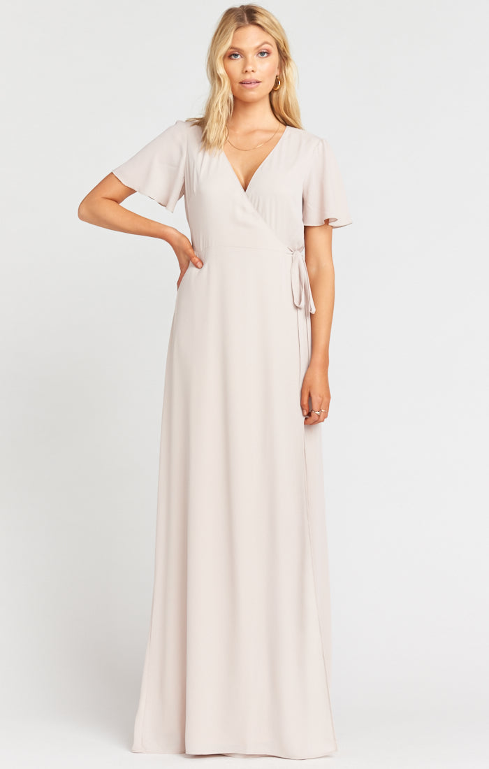 Noelle Flutter Wrap Dress