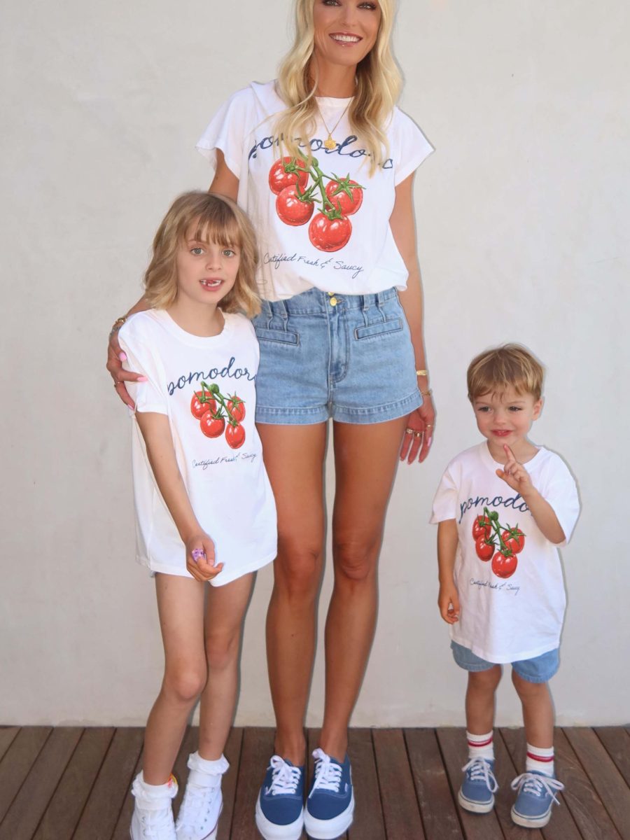 Little Travis Tee ~ Pomodoro Graphic