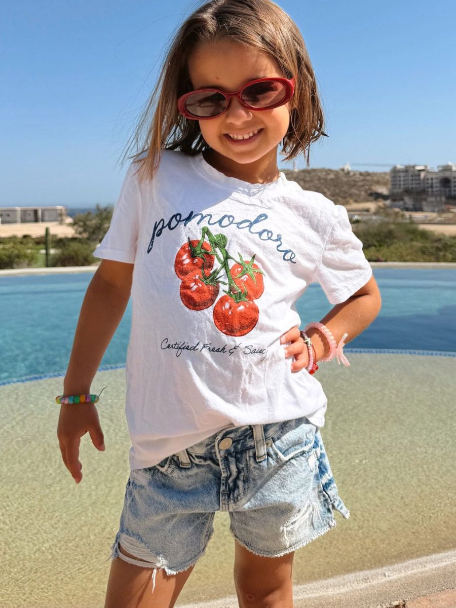 Little Travis Tee ~ Pomodoro Graphic