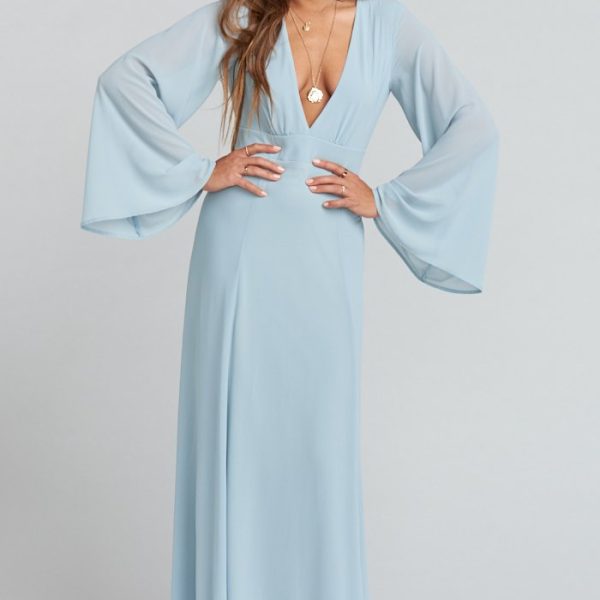 Steel Blue Chiffon
