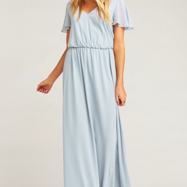 Steel Blue Chiffon