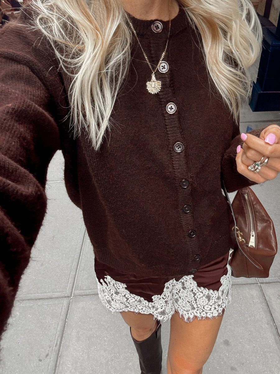 Foster Cardigan ~ Chocolate Knit