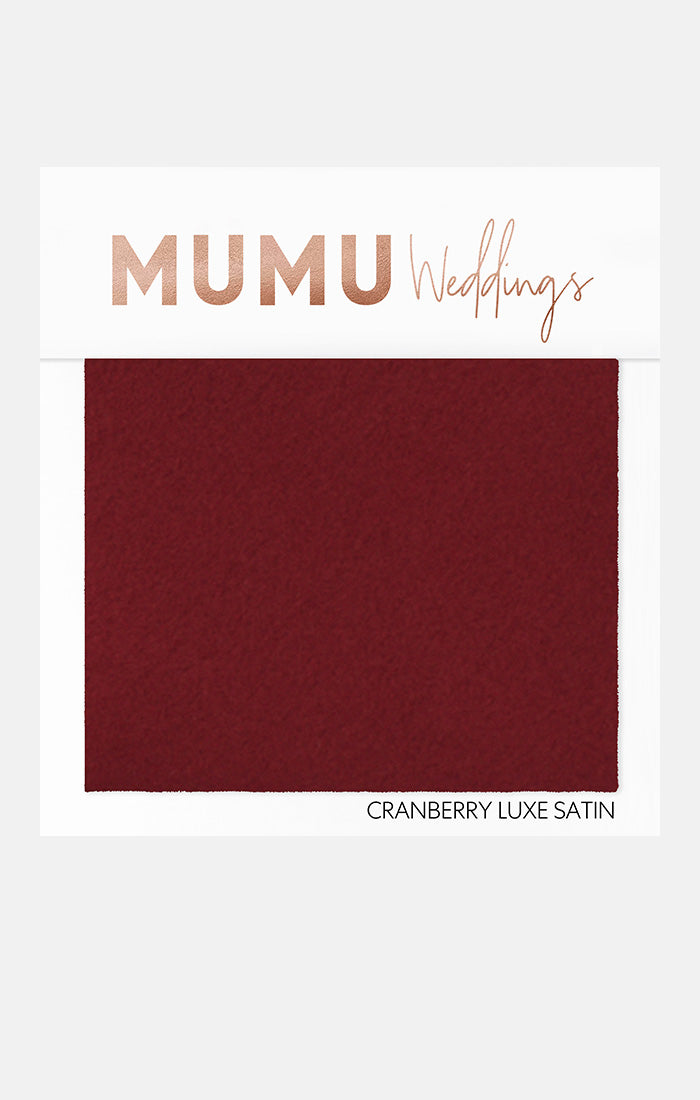 Cranberry Luxe Satin