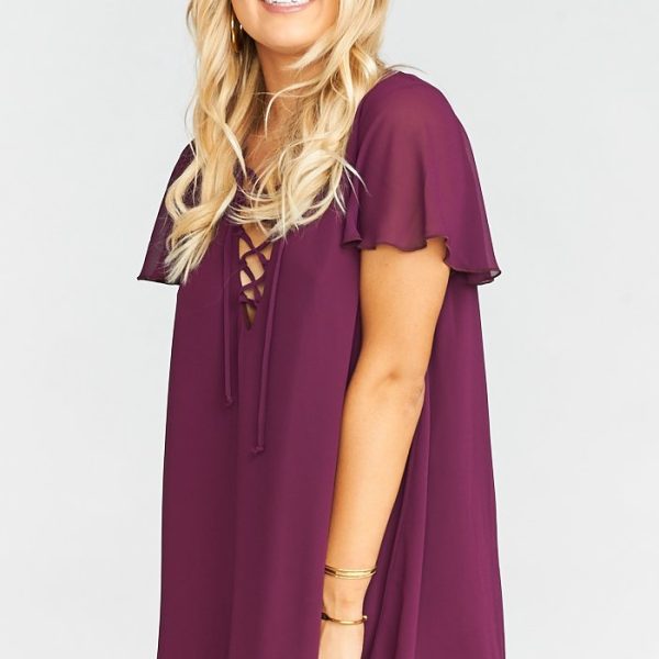Dark Plum Chiffon