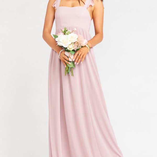 Neutral Mauve Chiffon