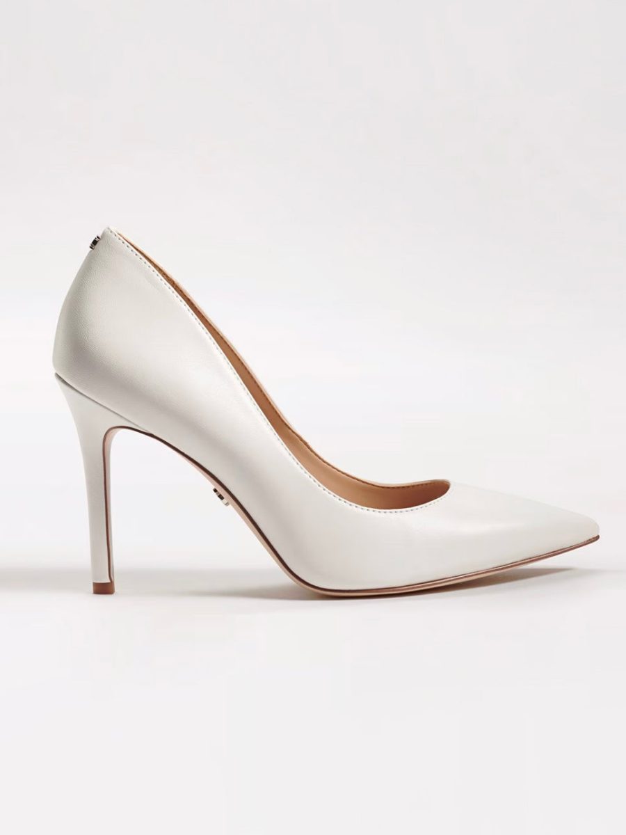 Sam Edelman Hazel Heel ~ Bright White Leather