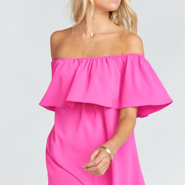 Hot Pink Crinkle Stretch