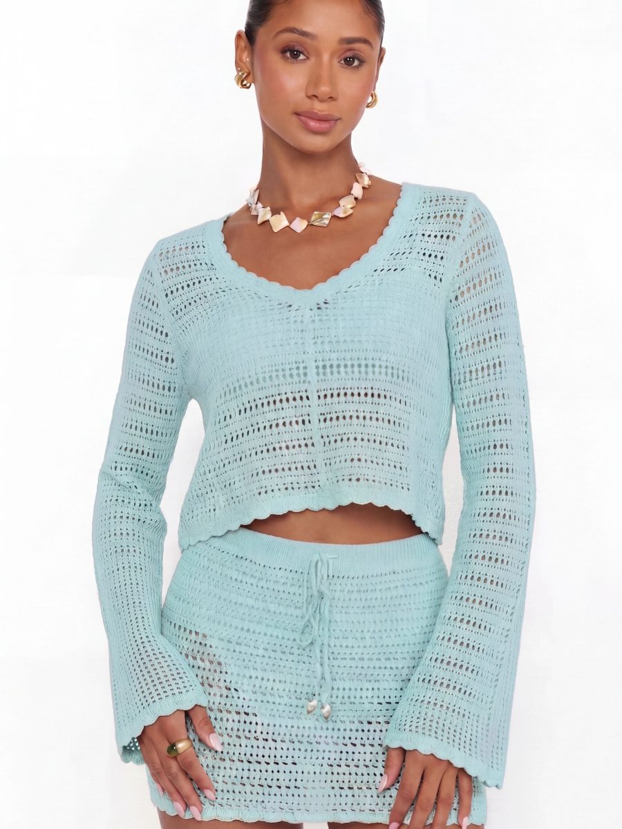 Offshore Skirt ~ Jelly Mint Crochet