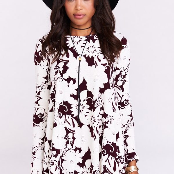 Burgundy Bloom Spandy