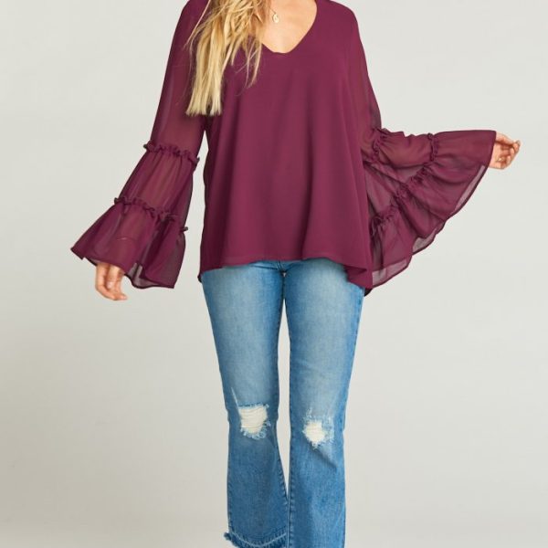 Dark Plum Chiffon