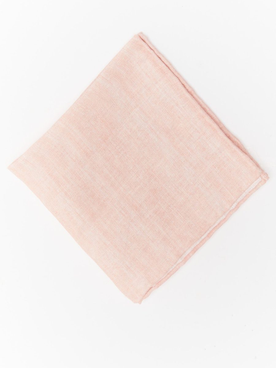 Sam Pocket Square ~ Dusty Blush Linen
