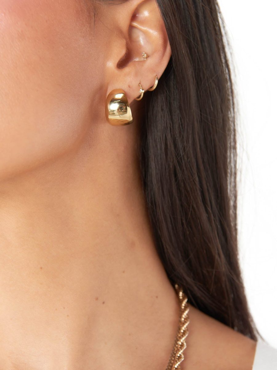 Faithy Jewels Mini Lucy Hoop Earrings ~ Gold