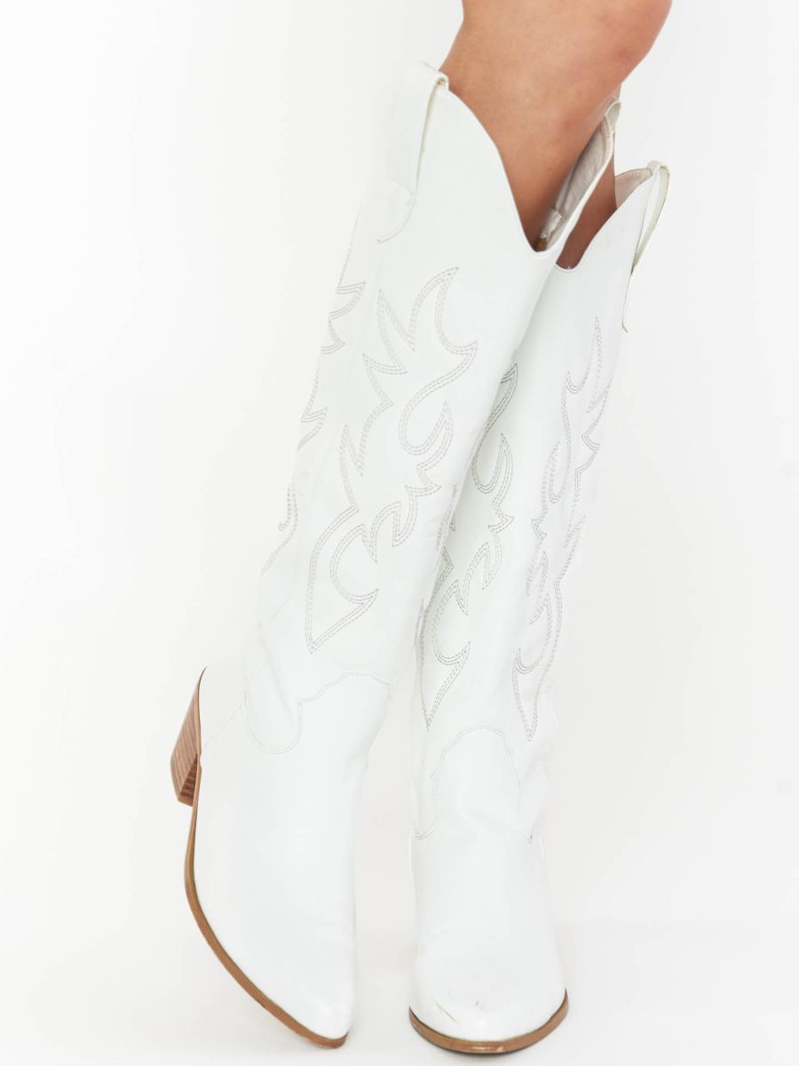 Billini Urson Cowboy Boots ~ White