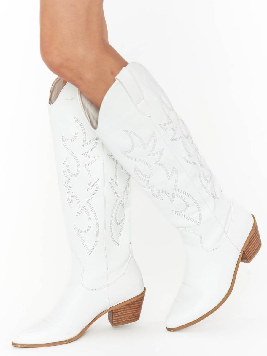 Billini Urson Cowboy Boots ~ White