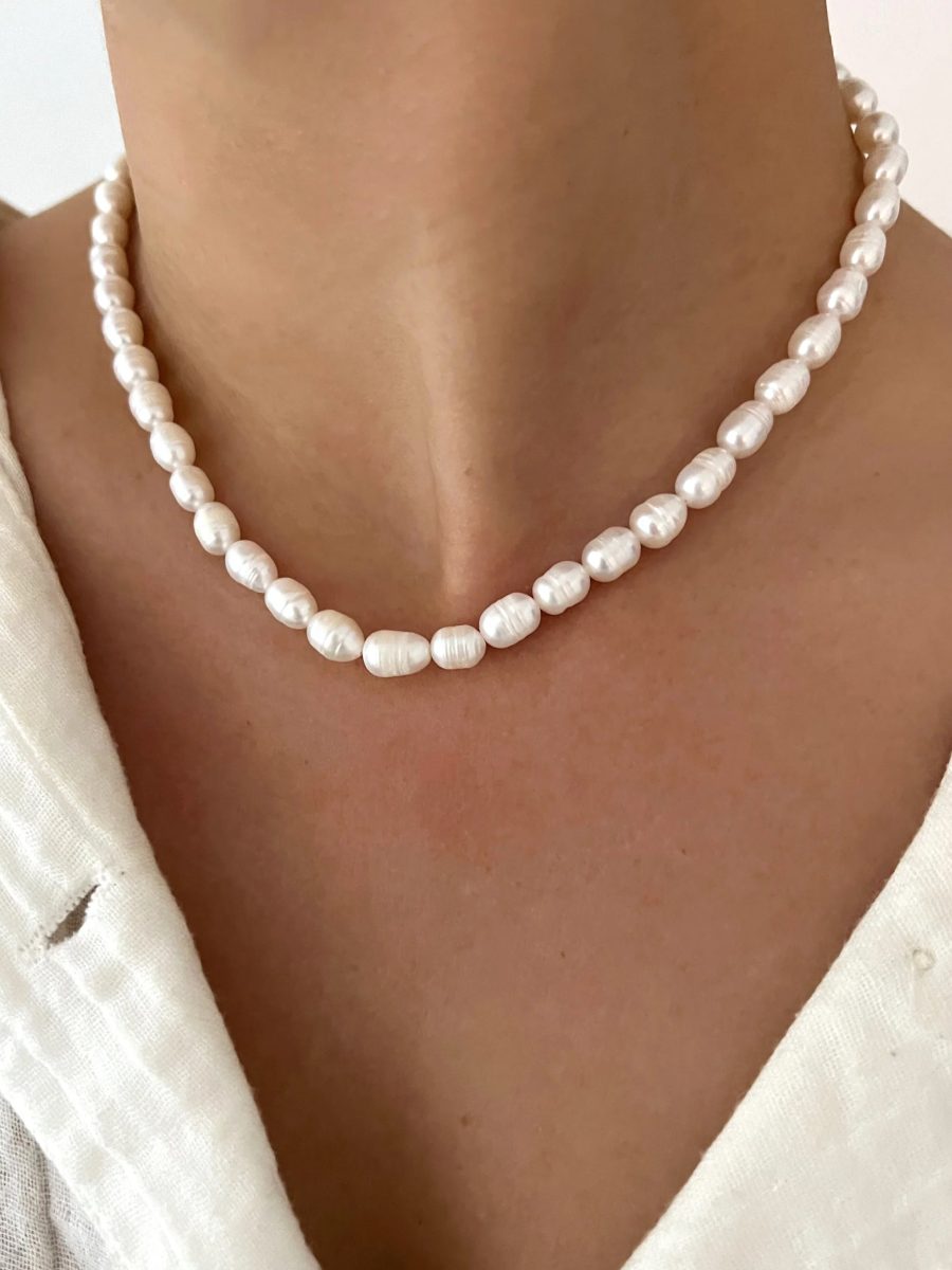ALV Jewels Perfect Pearl Necklace ~ Ivory