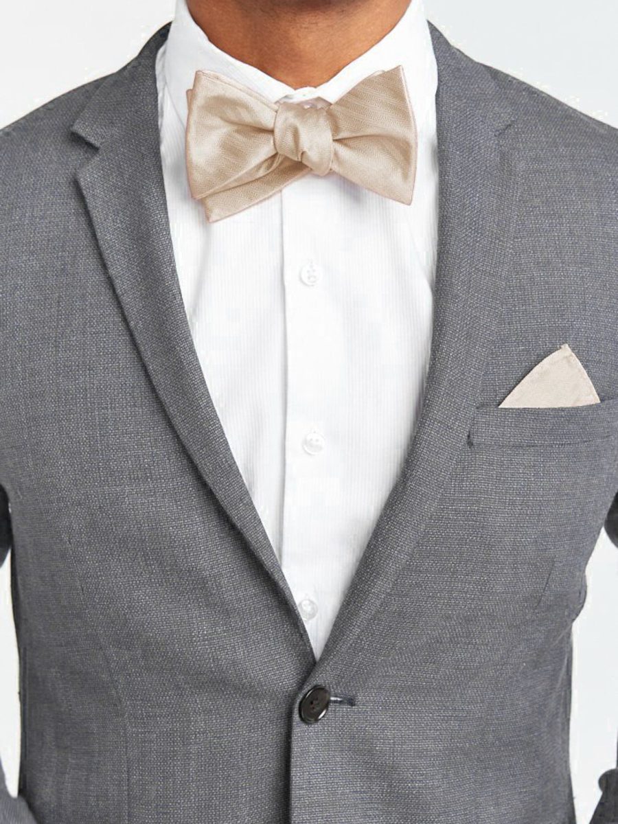Josh Bow Tie ~ Champagne Solid