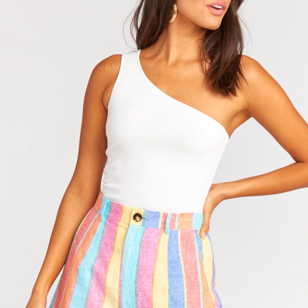 Rainbow Stripe Linen