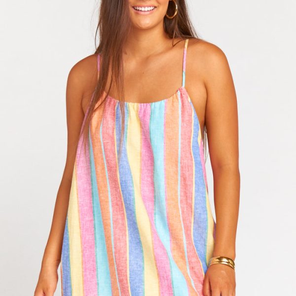 Rainbow Stripe Linen