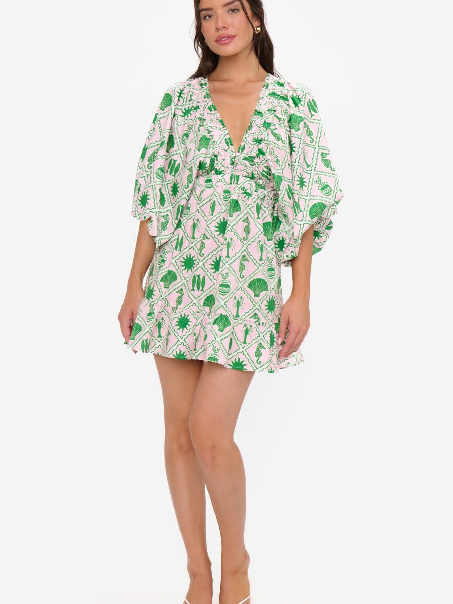Hadley Mini Dress ~ Coastal Collage