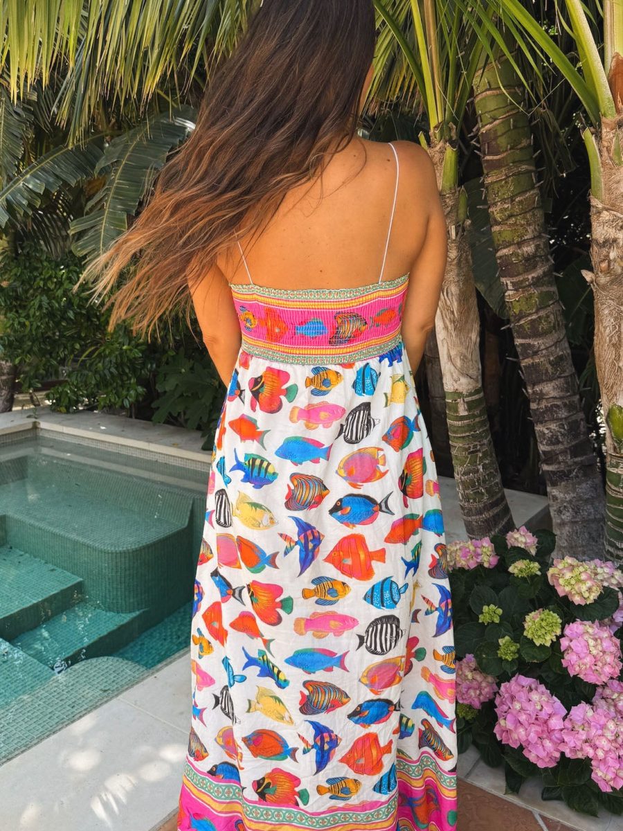 Skylar Maxi Dress ~ Rainbow Reef