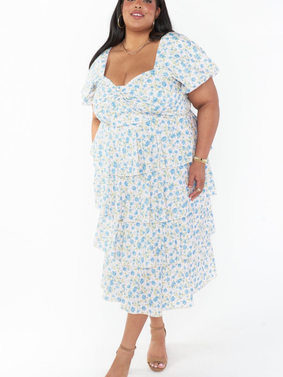 Va Va Midi Dress ~ Charming Rose