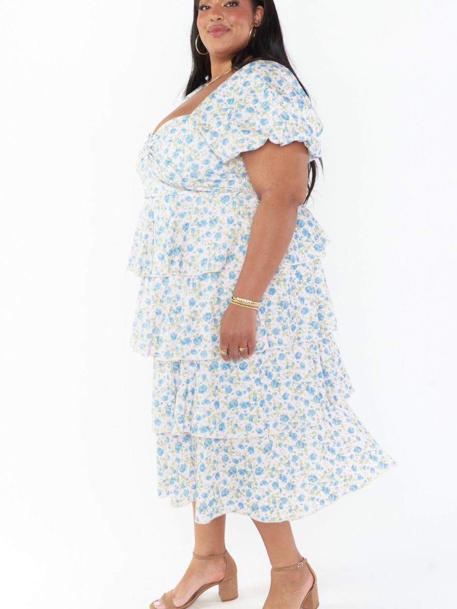 Va Va Midi Dress ~ Charming Rose