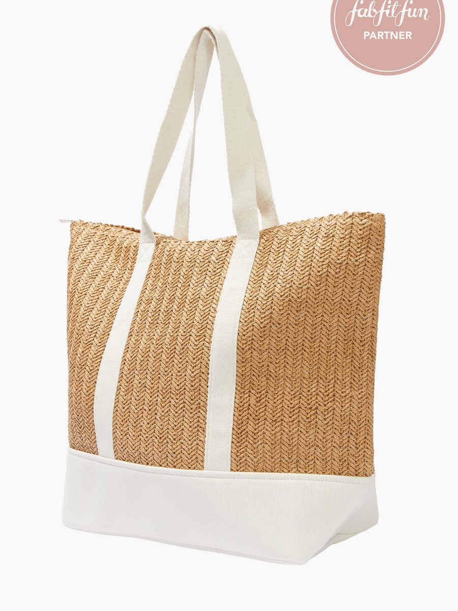 Sunseeker Tote ~ Natural and Ivory