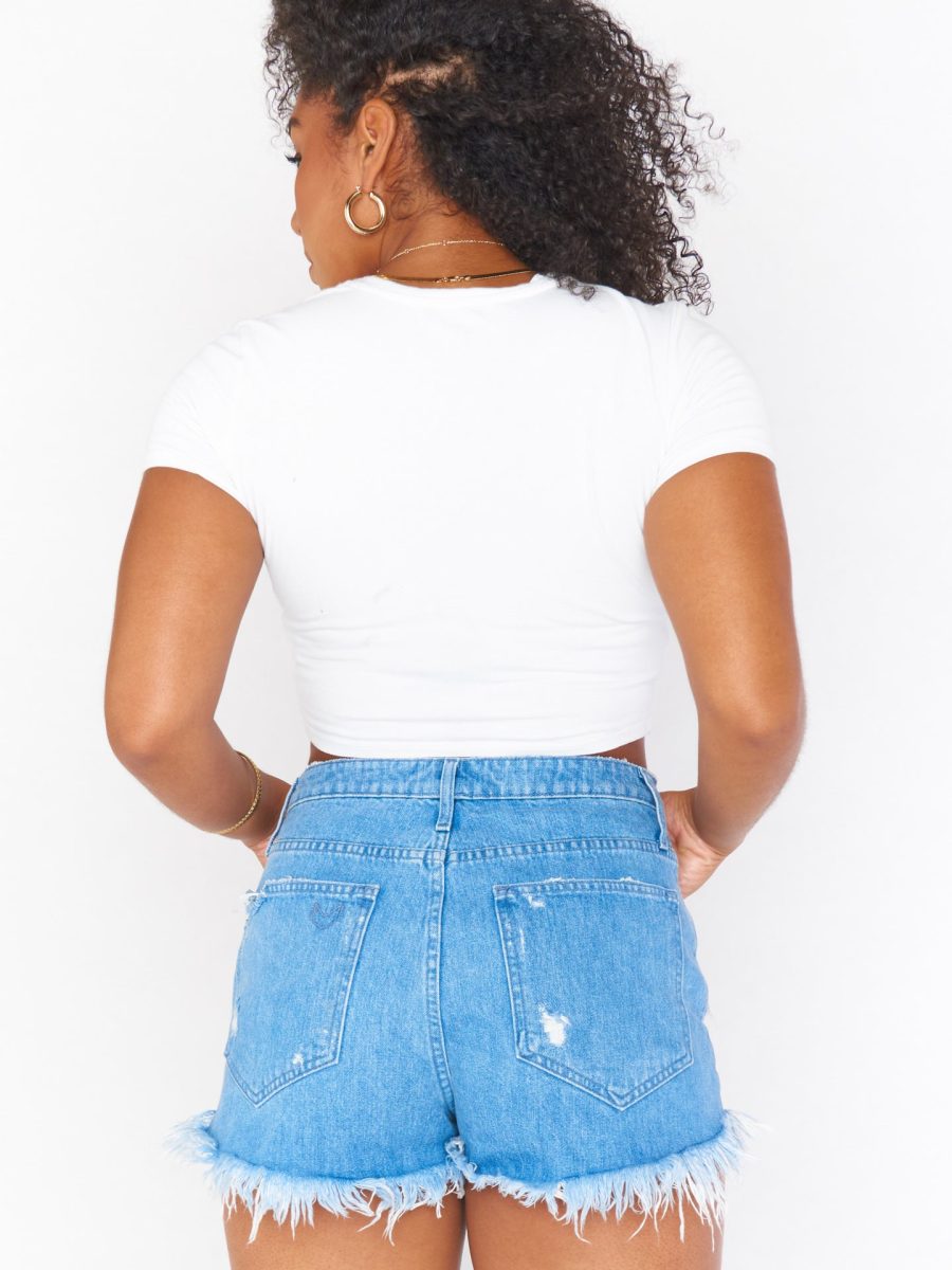 Houston High Waisted Shorts ~ Tide