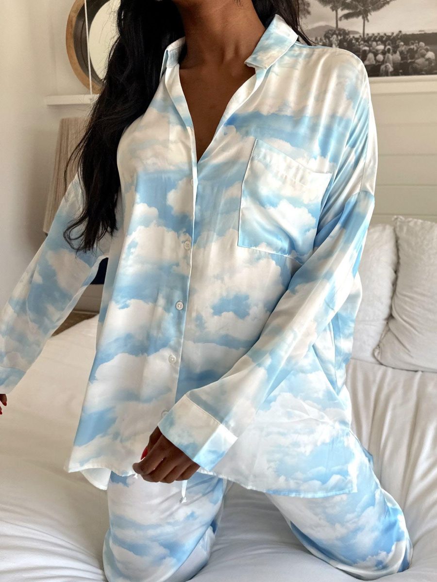 Overslept PJ Set ~ Dream Cloud Silky