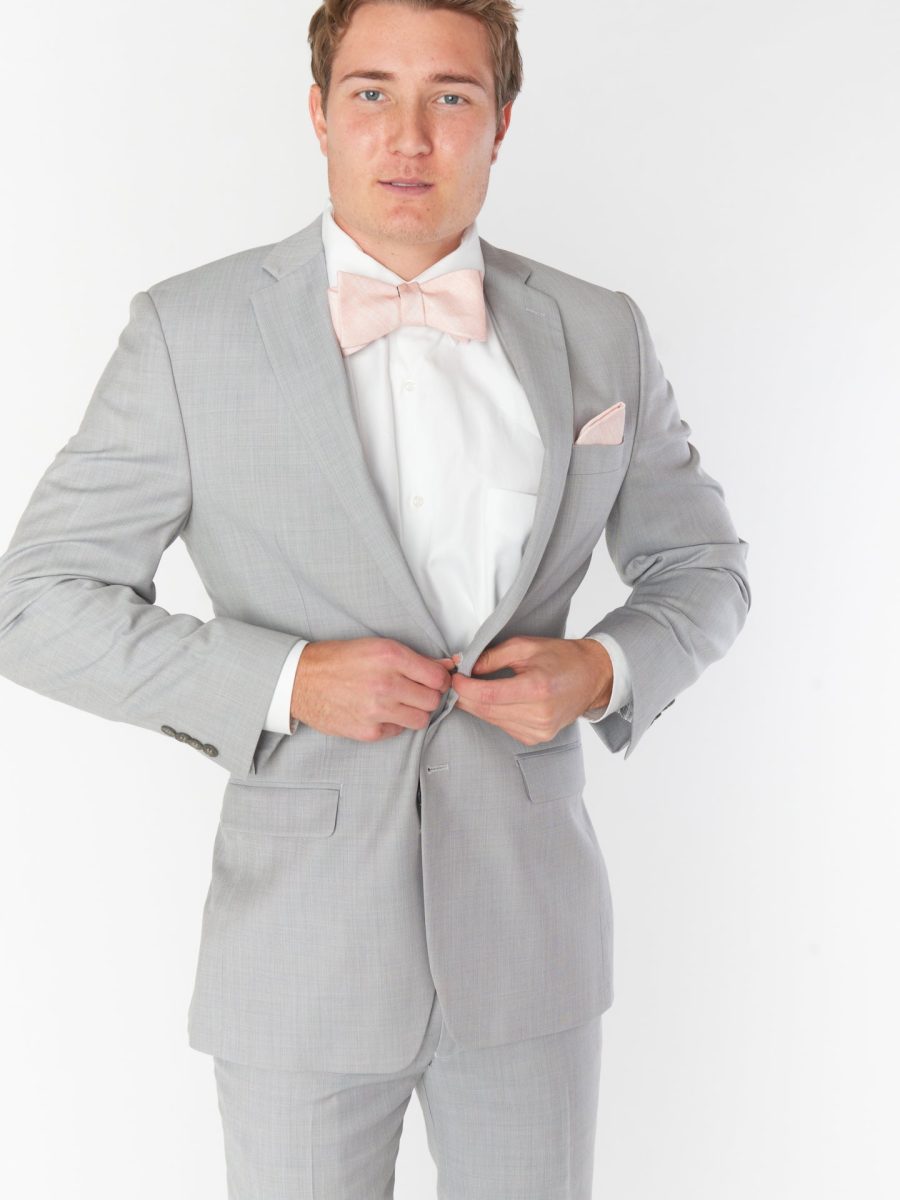Josh Bow Tie ~ Dusty Blush Linen