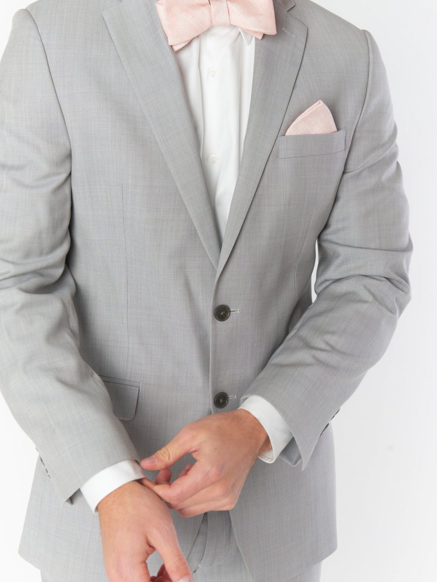 Josh Bow Tie ~ Dusty Blush Linen
