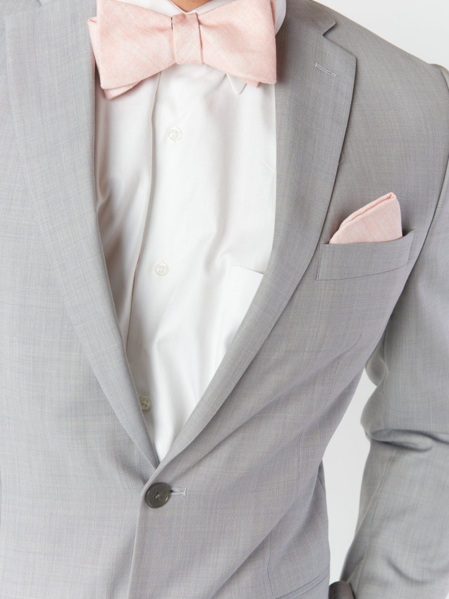 Josh Bow Tie ~ Dusty Blush Linen