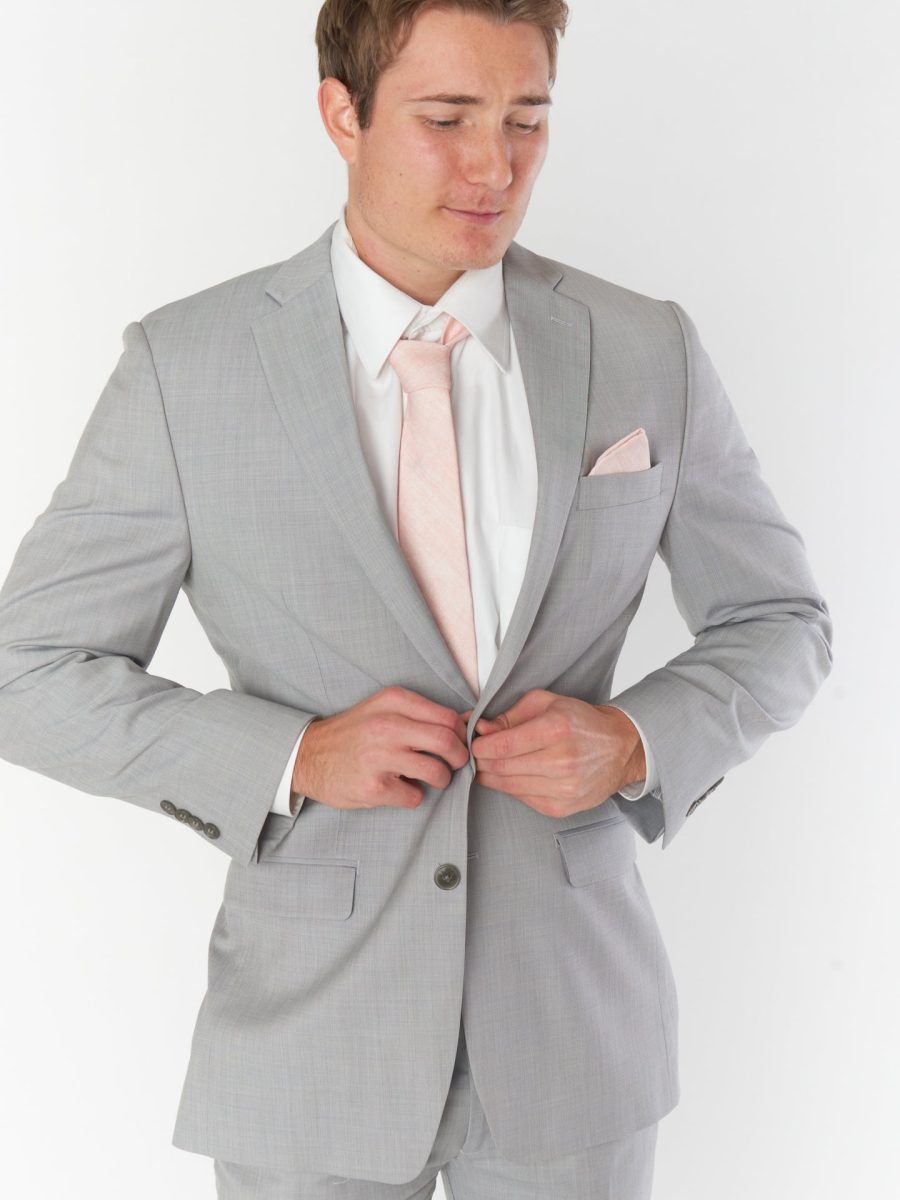 Nico Neck Tie ~ Dusty Blush Linen