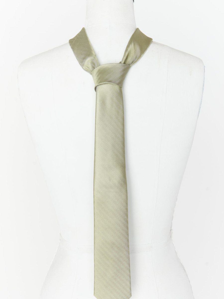 Nico Neck Tie ~ Moss Green Solid