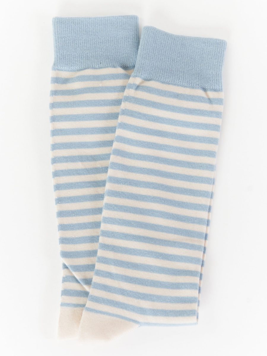 Owen Sock ~ Steel Blue Stripe