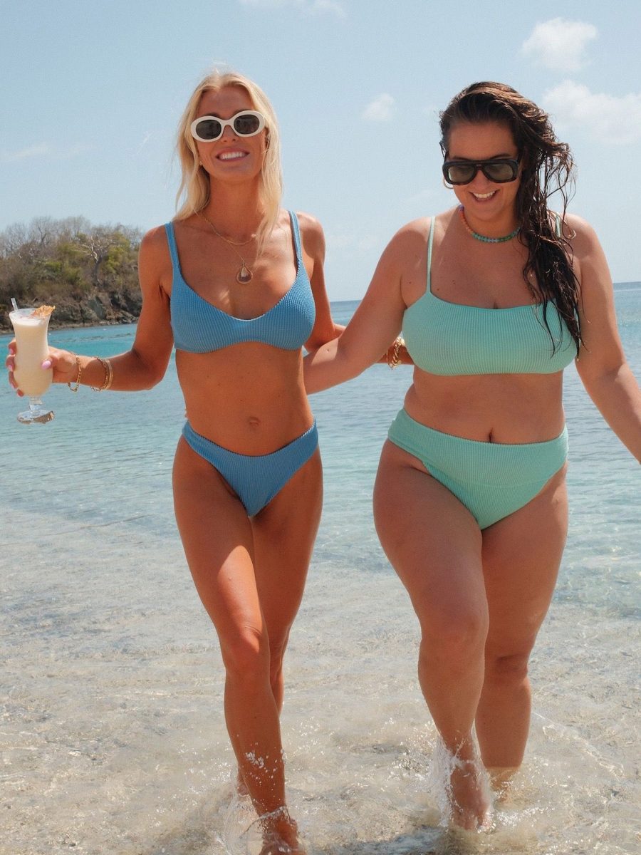 Destin Top ~ Jelly Mint Scrunch